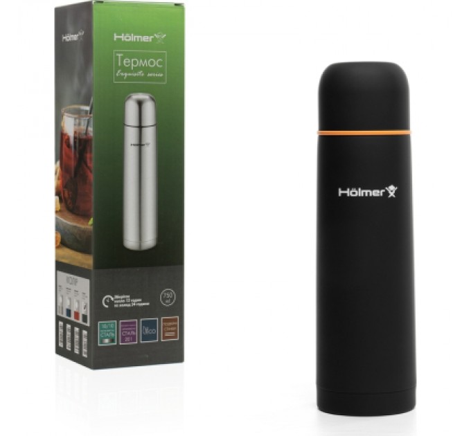 Термос Hölmer Exquisite 750 мл Чорний (TH-00750-SRBO Exquisite)