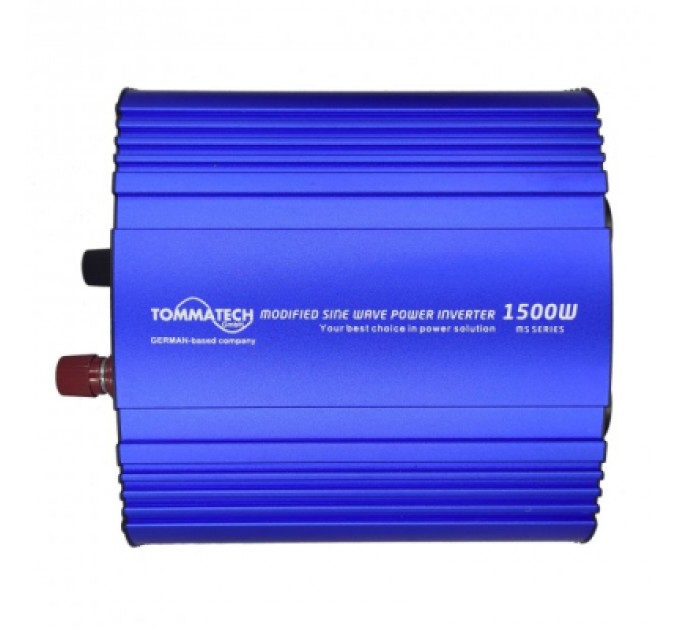Tommatech Автомобільний інвертор 12V/220V MS-1500 1800W, approximate sinusoid, USB, Shuko*2 Tommatech (29446)