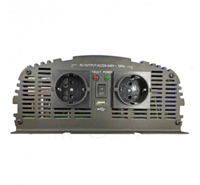 Tommatech Автомобільний інвертор 12V/220V MS-1500 1800W, approximate sinusoid, USB, Shuko*2 Tommatech (29446)