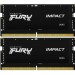 Kingston Fury (ex.HyperX) Модуль пам'яті для ноутбука SoDIMM DDR5 32GB (2x16GB) 5600 MHz Impact Black Kingston Fury (ex.HyperX) (KF556S40IBK2-32)