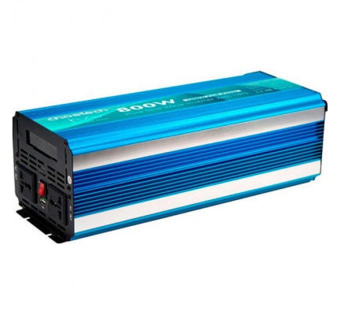 Choetech Автомобільний інвертор Choetech 12/220V 800Вт, з функцією ДБЖ, чиста синусоїда (INV-C800WUPS-EU)