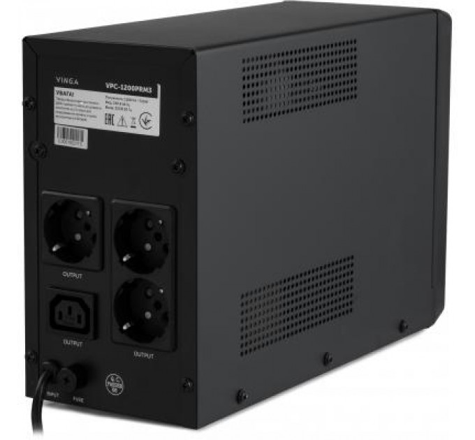 Vinga Пристрій безперебійного живлення Vinga LED 1200VA ( VPC-1200PRM3 ) (VPC-1200PRM3)