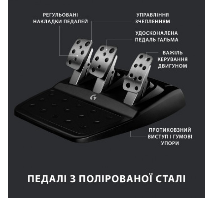 Кермо Logitech G923 Racing Wheel and Pedals for PS4 and PC (941-000149)