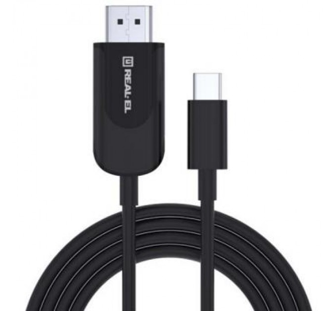 REAL-EL Перехідник USB Type-C to HDMI 1.8m CHD-180 4K 60Hz REAL-EL (EL123500044)