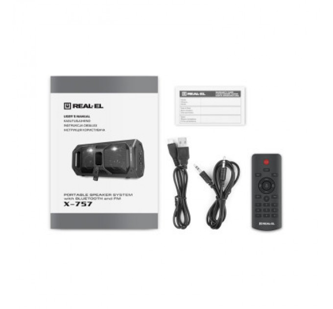 REAL-EL Акустична система REAL-EL X-757 Black