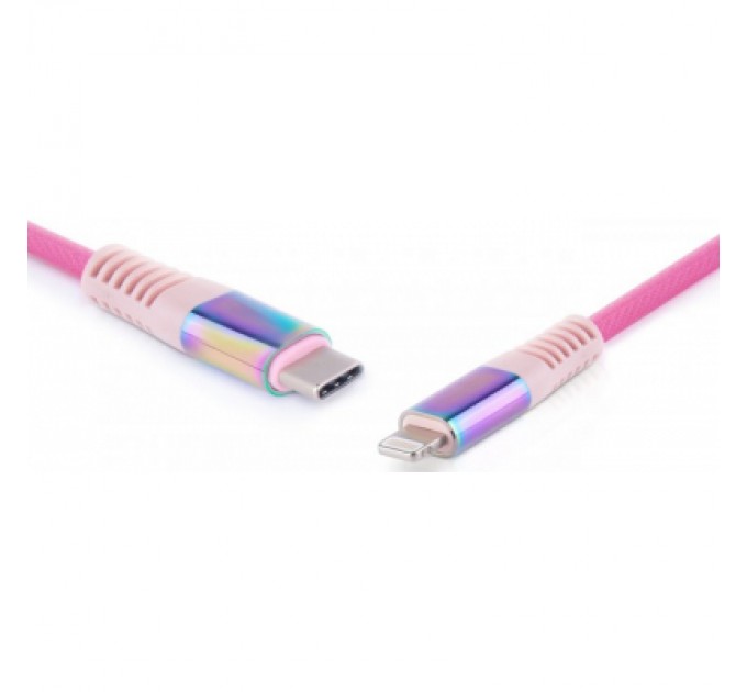 Дата кабель USB-C to Lightning 1.0m MFI Rainbow REAL-EL (EL123500054)