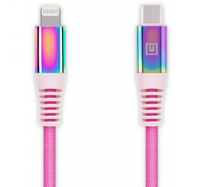 Дата кабель USB-C to Lightning 1.0m MFI Rainbow REAL-EL (EL123500054)