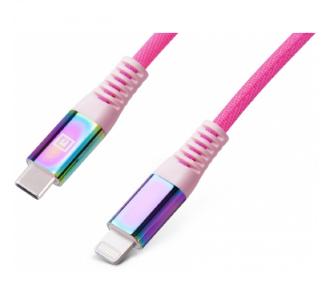 Дата кабель USB-C to Lightning 1.0m MFI Rainbow REAL-EL (EL123500054)