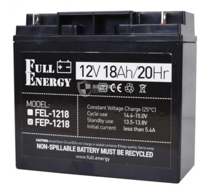 Full Energy Батарея до ДБЖ Full Energy 12В 18Аг (FEP-1218)