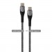 Дата кабель USB-C to USB-C 2.0m PD Fast Charging 65W 3A grey ColorWay (CW-CBPDCC039-GR)