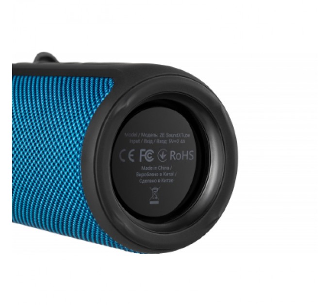 2E Акустична система 2E SoundXTube TWS MP3 Wireless Waterproof Blue (2E-BSSXTWBL)