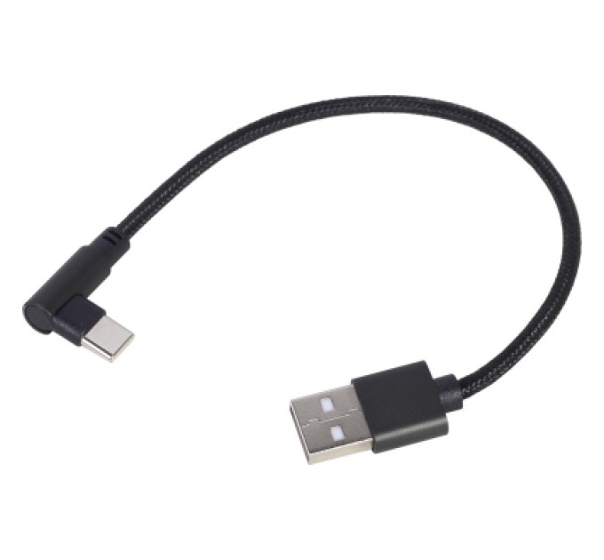 Дата кабель USB 2.0 AM to Type-C 0.2m corner Cablexpert (CC-USB2-AMCML-0.2M)