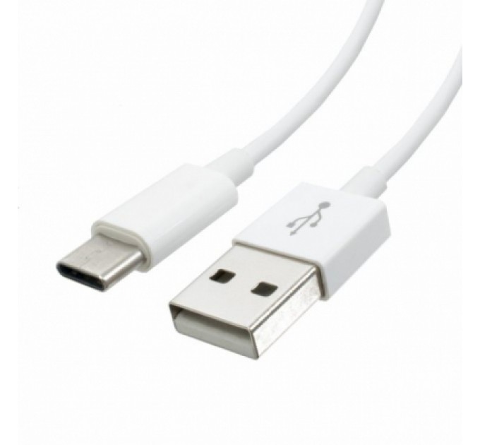 Дата кабель USB 2.0 AM to Type-C 1.0m white OEM Atcom (C001)