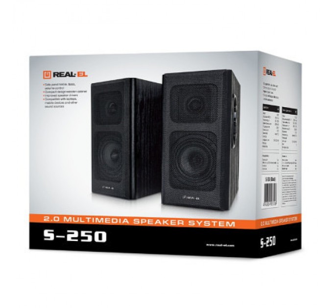 REAL-EL Акустична система REAL-EL S-250 Black