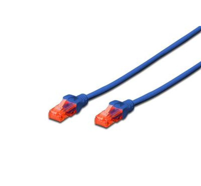 Digitus Патч-корд 3м, CAT 6 UTP, AWG 26/7, Cu, LSZH, blue Digitus (DK-1617-030/B)