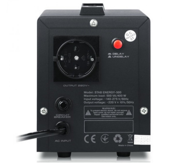 REAL-EL Стабілізатор REAL-EL STAB ENERGY-500 (EL122400011)