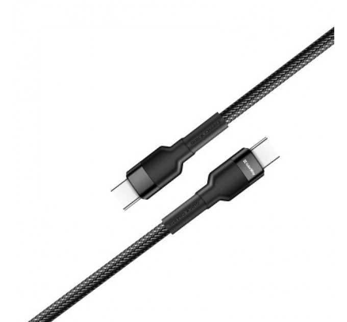 Дата кабель USB-C to USB-C 1.0m 3.0A black ColorWay (CW-CBPDCC047-BK)