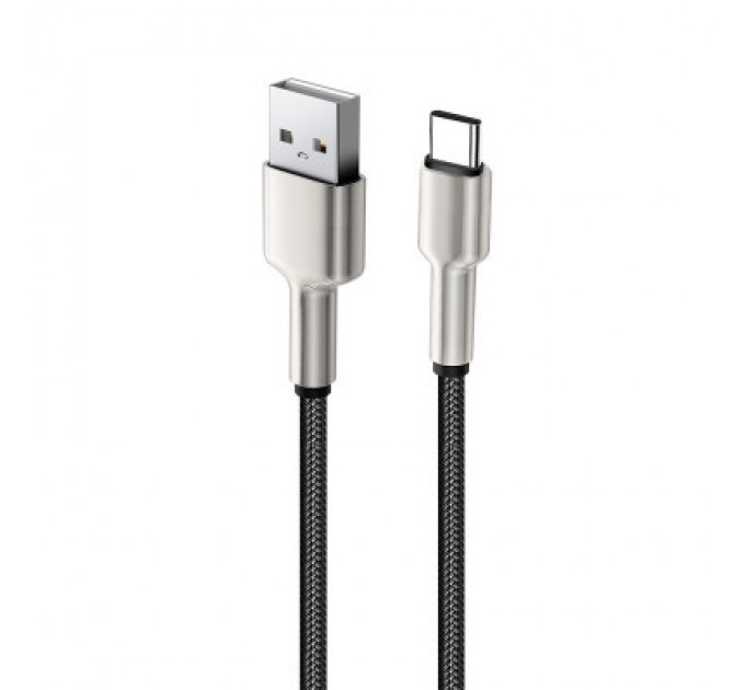 ColorWay Дата кабель USB 2.0 AM to Lightning 1.0m head metal black ColorWay (CW-CBUL046-BK)