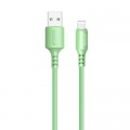 ColorWay Дата кабель USB 2.0 AM to Lightning 1.0m soft silicone green ColorWay (CW-CBUL042-GR)