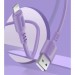 ColorWay Дата кабель USB 2.0 AM to Lightning 1.0m soft silicone violet ColorWay (CW-CBUL044-PU)
