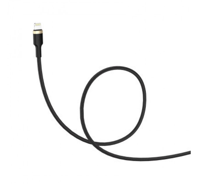 ColorWay Дата кабель USB 2.0 AM to Lightning 1.0m spiral black ColorWay (CW-CBUL051-BK)