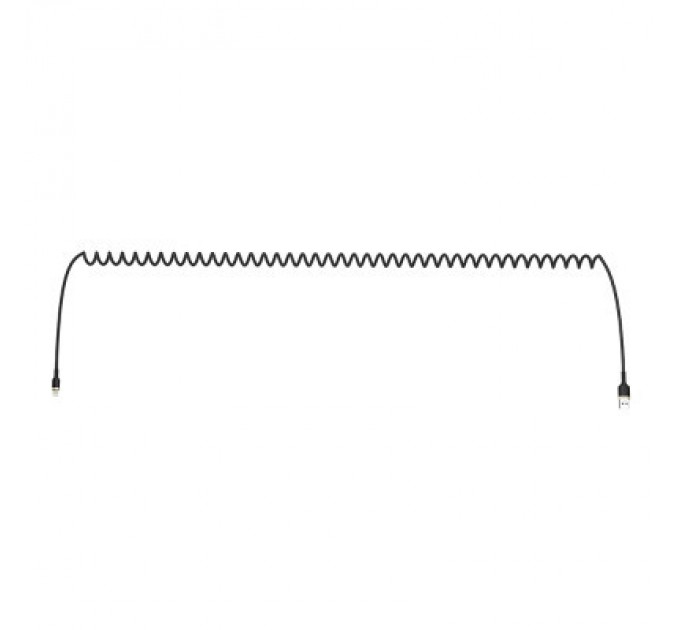 ColorWay Дата кабель USB 2.0 AM to Lightning 1.0m spiral black ColorWay (CW-CBUL051-BK)