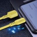 Дата кабель USB 2.0 AM to Type-C 1.0m soft silicone yellow ColorWay (CW-CBUC043-Y)