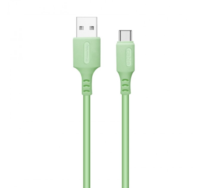 ColorWay Дата кабель USB 2.0 AM to Type-C 1.0m soft silicone green ColorWay (CW-CBUC042-GR)