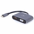 Cablexpert Перехідник USB-C to HDMI/VGA, 4К 30Hz Cablexpert (A-USB3C-HDMIVGA-01)