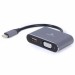 Cablexpert Перехідник USB-C to HDMI/VGA, 4К 30Hz Cablexpert (A-USB3C-HDMIVGA-01)