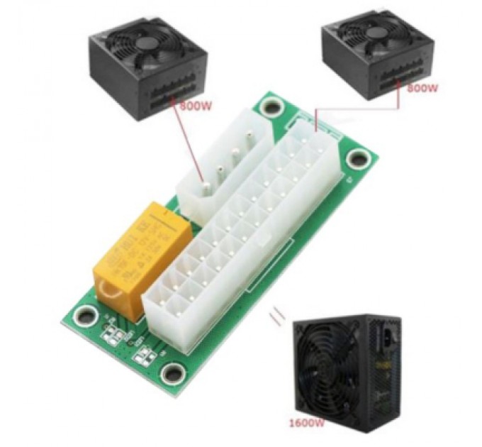 Адаптер ATX 24 Pin to Molex 4 Pin Dynamode (ADD2PSU)