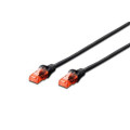 Digitus Патч-корд 3м, CAT 6 UTP, AWG 26/7, Cu, LSZH, black Digitus (DK-1617-030/BL)