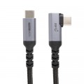 PowerPlant Дата кабель USB-C to USB-C 1.0m 10Gbps, 100W, 20V/ 5A, 4K/ 60HZ angel USB3.1 PowerPlant (CA913329)