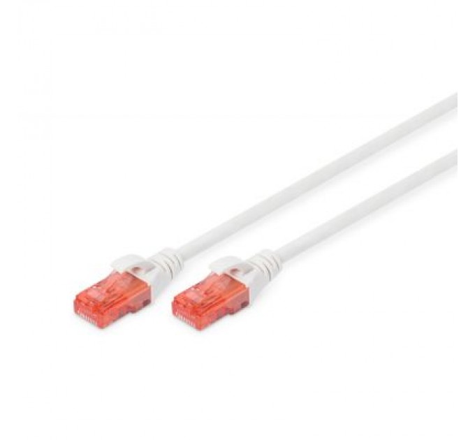 Digitus Патч-корд 5м, CAT 6 UTP, AWG 26/7, Cu, LSZH, white Digitus (DK-1617-050/WH)