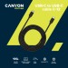 Canyon Дата кабель USB-C to USB-C 2.0m 100W 20V/ 5A black Canyon (CNS-USBC12B)