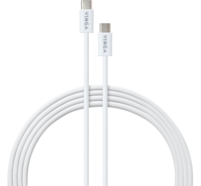 Vinga Дата кабель USB-C to USB-C 1.0m 100W E-Mark chip PVC Vinga (VCDCCCM251)