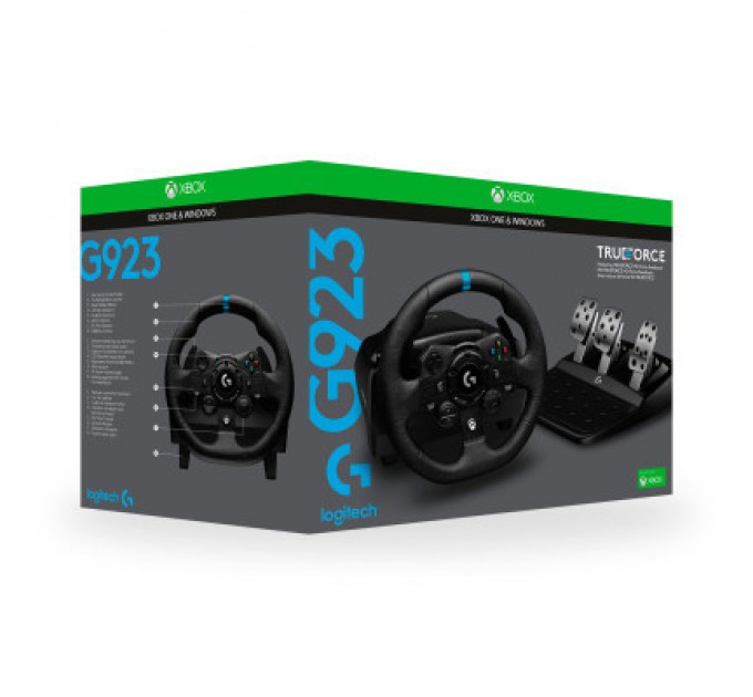 Кермо Logitech G923 Racing Wheel and Pedals for Xbox One and PC Black (941-000158)