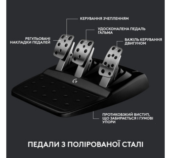 Кермо Logitech G923 Racing Wheel and Pedals for Xbox One and PC Black (941-000158)