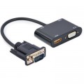 Cablexpert Перехідник Cablexpert VGA to HDMI/VGA+audio 3.5mm (A-VGA-HDMI-02)