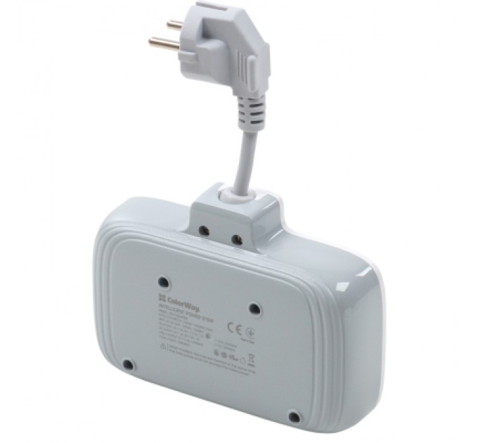 Мережевий фільтр живлення ColorWay CW-CHE24PDW 2 розетки/4USB (CW-CHE24PDW)