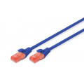 Digitus Патч-корд 5м, CAT 6 UTP, AWG 26/7, Cu, LSZH, blue Digitus (DK-1617-050/B)