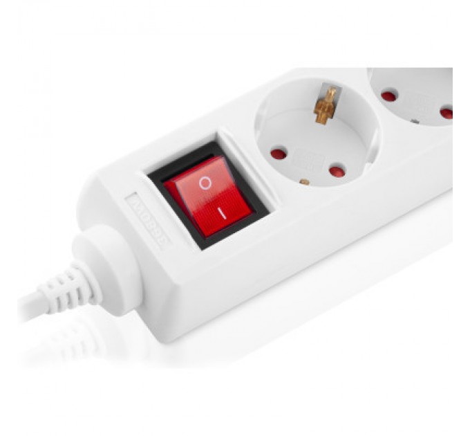 REAL-EL Мережевий фільтр живлення REAL-EL RS-6 Protect M 1.8m, white (EL122300031)