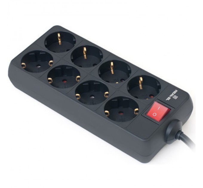 REAL-EL Мережевий фільтр живлення REAL-EL RS-8 Protect 5m, black (EL122300024)