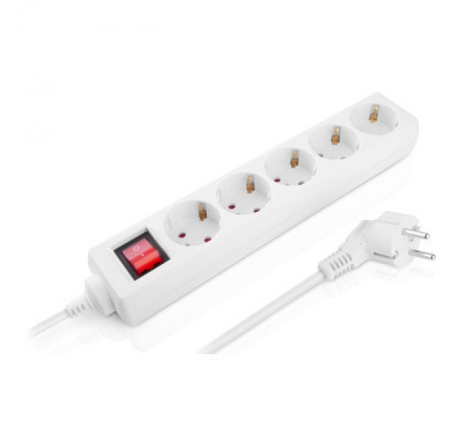 REAL-EL Мережевий фільтр живлення REAL-EL RS-Protect M 1.8m, white (EL122300025)