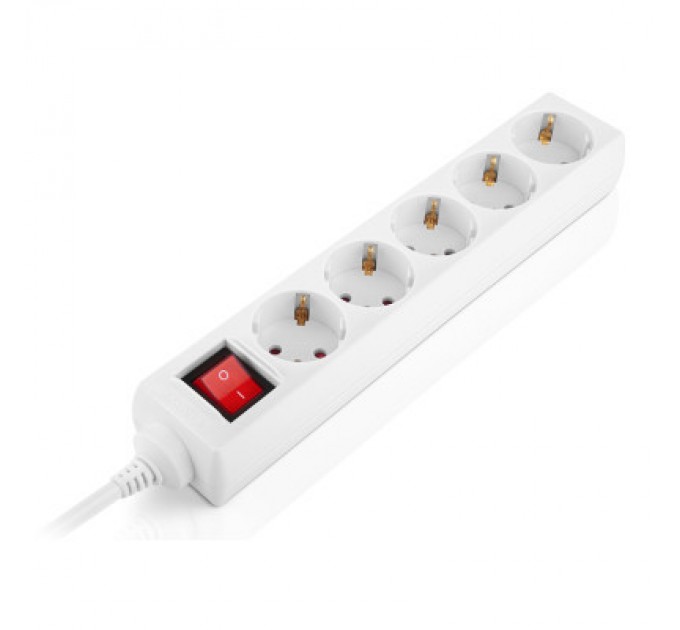 REAL-EL Мережевий фільтр живлення REAL-EL RS-Protect M 1.8m, white (EL122300025)