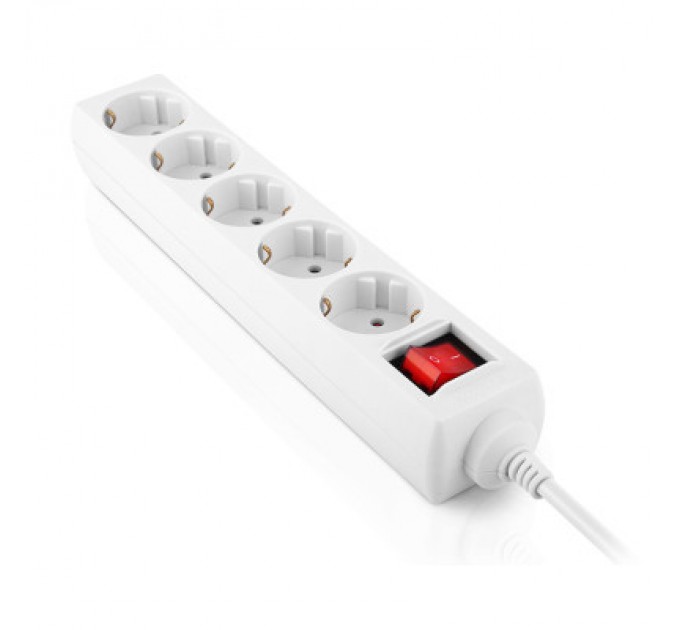 REAL-EL Мережевий фільтр живлення REAL-EL RS-Protect M 5m, white (EL122300029)