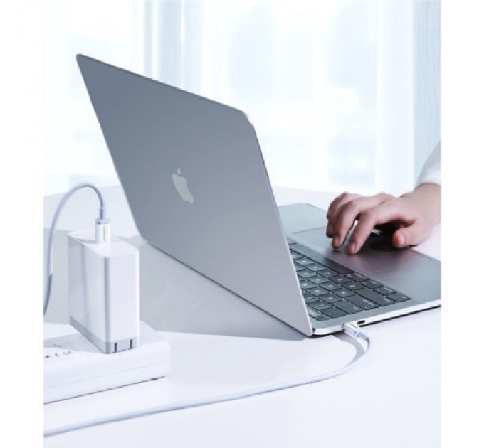 Дата кабель USB-C to USB-C 1.5m US264 18W ABS Cover White Ugreen (60519)