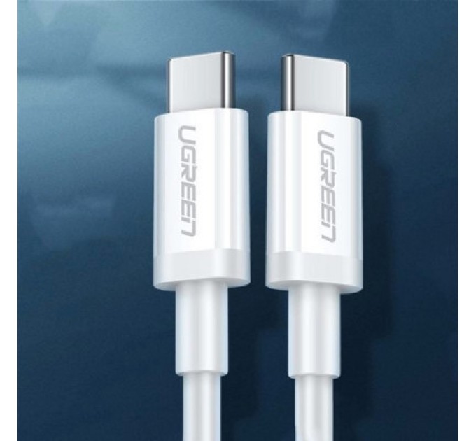 Дата кабель USB-C to USB-C 1.5m US264 18W ABS Cover White Ugreen (60519)