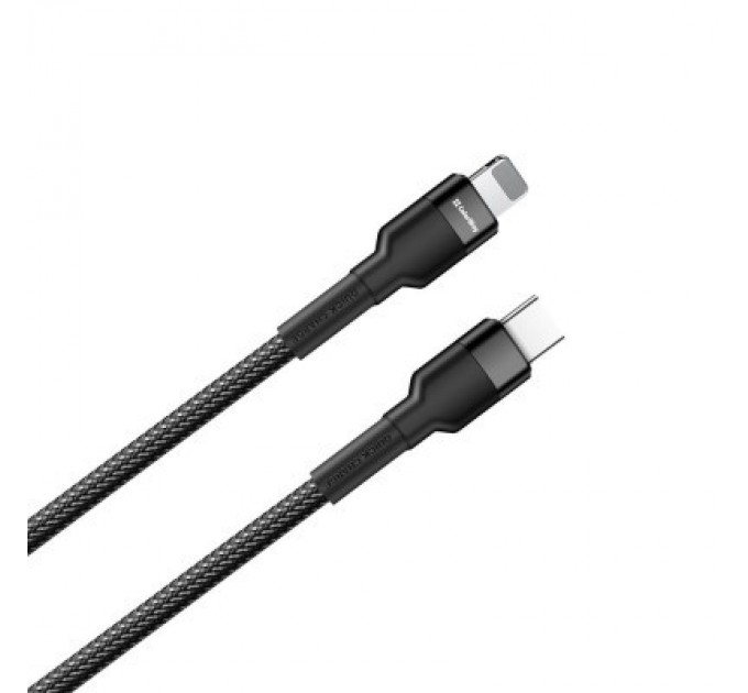ColorWay Дата кабель USB-C to Lightning 0.3m 3А black ColorWay (CW-CBPDCL054-BK)