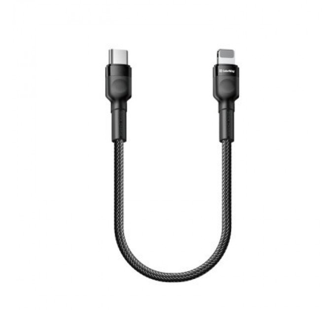ColorWay Дата кабель USB-C to Lightning 0.3m 3А black ColorWay (CW-CBPDCL054-BK)